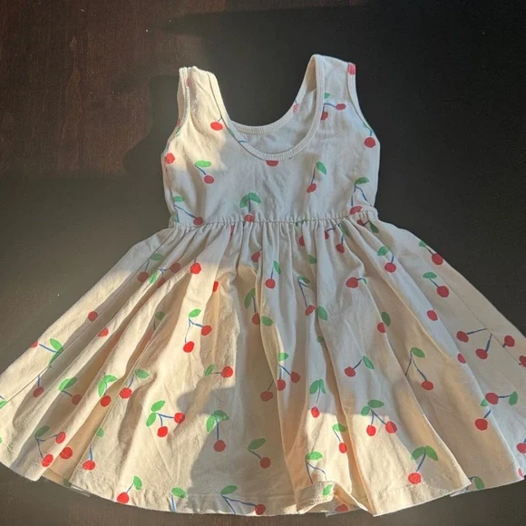 Adorable Cherry Patterned Kids Dress - Picture 4 of 4